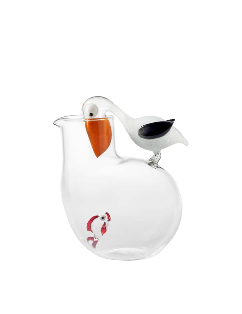 Massimo Lunardon Handblown Glass Pelican Jug - picture 1 Massimo Lunardon Handblown Glass Pelican Jug - picture 1
