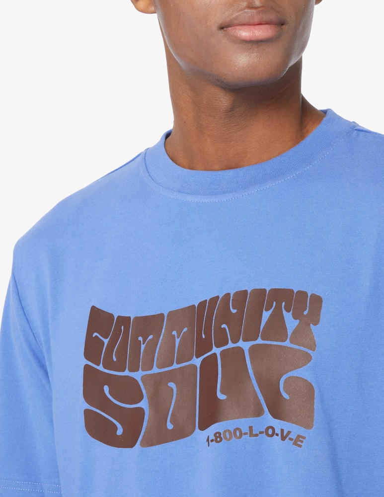 rinascente Dhruv Kapoor Community soul short t-shirt - Blue