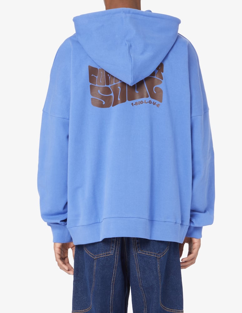 rinascente Dhruv Kapoor Felpa con cappuccio community soul - Blu