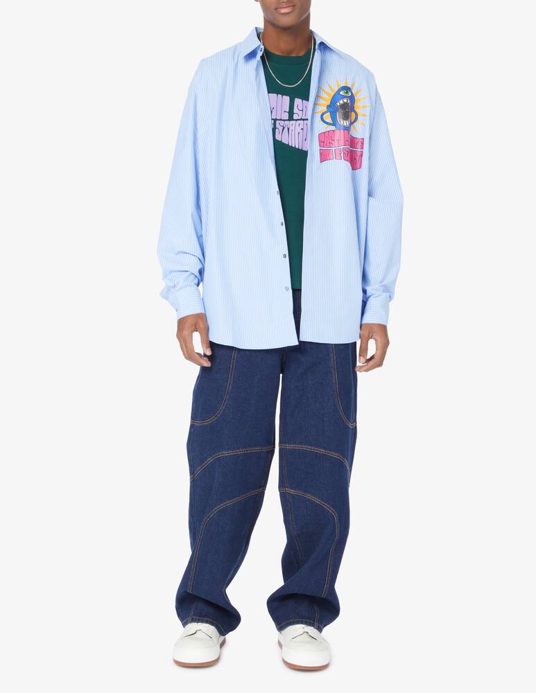 rinascente Dhruv Kapoor Stardust oversized shirt - Light blue