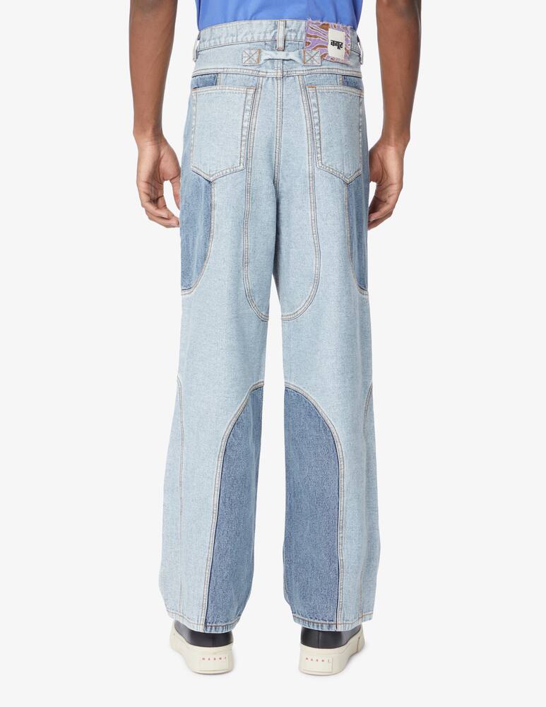 rinascente Dhruv Kapoor 2-tone paneled denim - Light blue