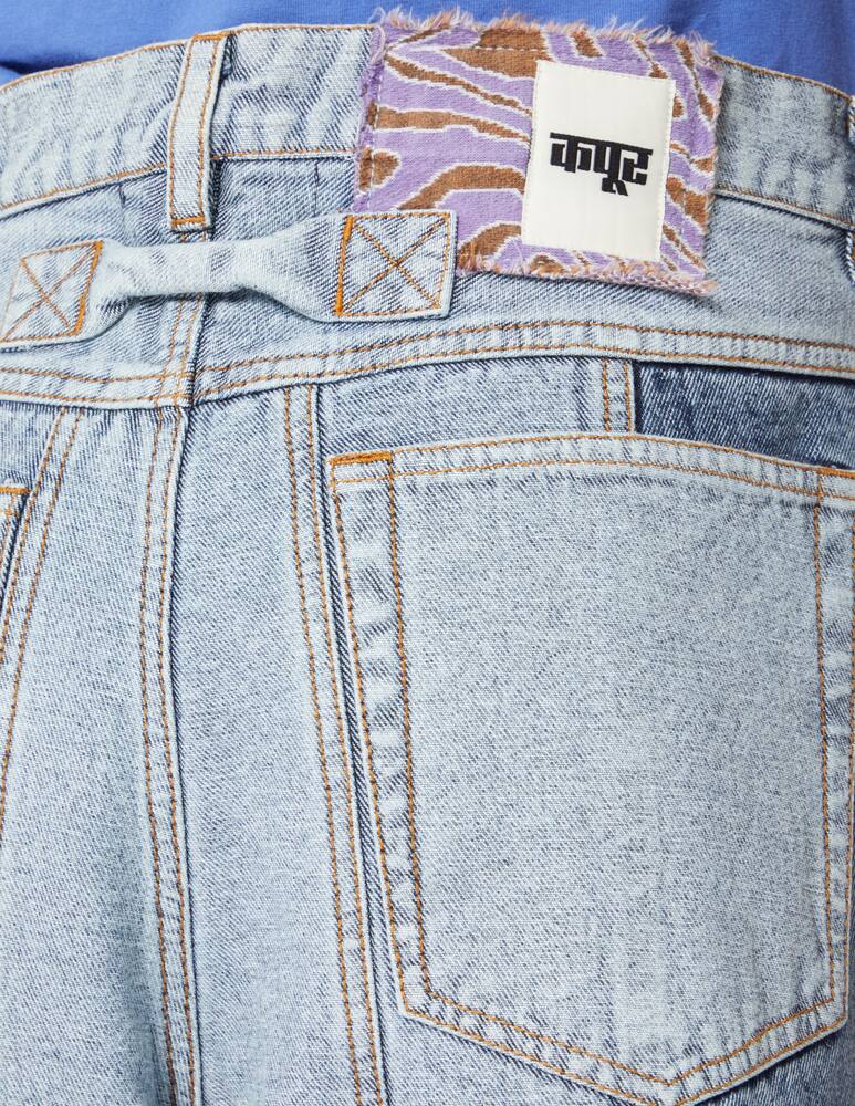 rinascente Dhruv Kapoor 2-tone paneled denim - Light blue