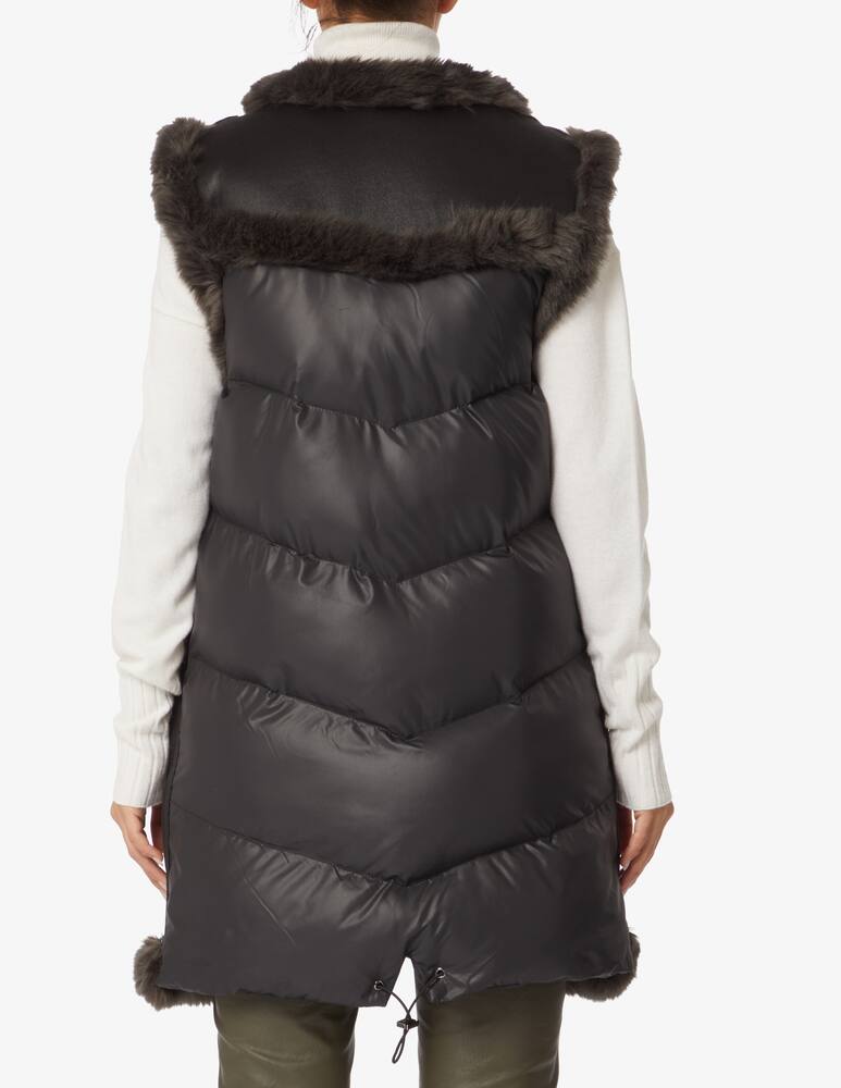 rinascente urbancode Gilet imbottito in montone sintetico - Marrone