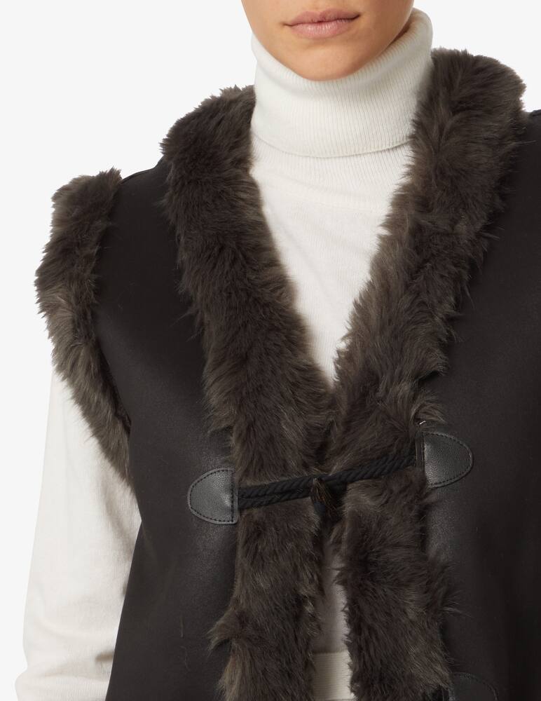 rinascente urbancode Gilet imbottito in montone sintetico - Marrone