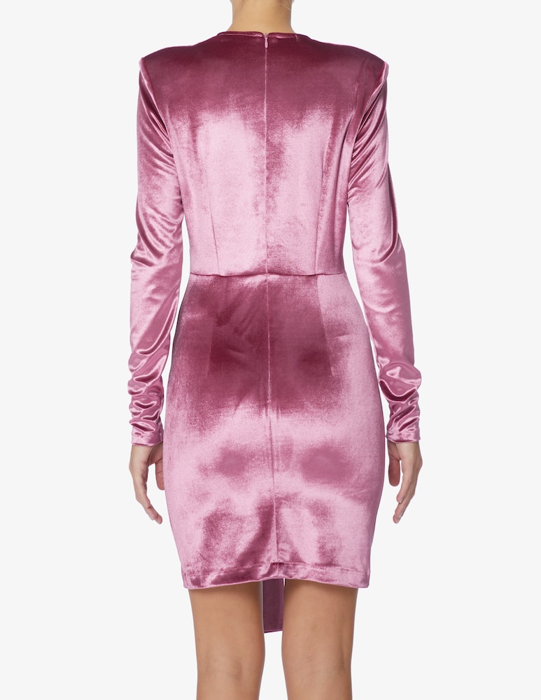 rinascente Face to Face Style Abito mini naomi in velluto - Viola