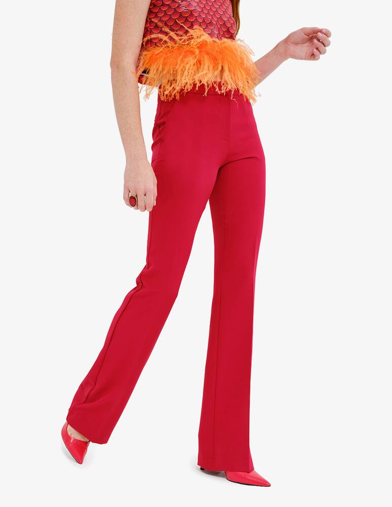 rinascente Face to Face Style Red eloise flare pants - Red