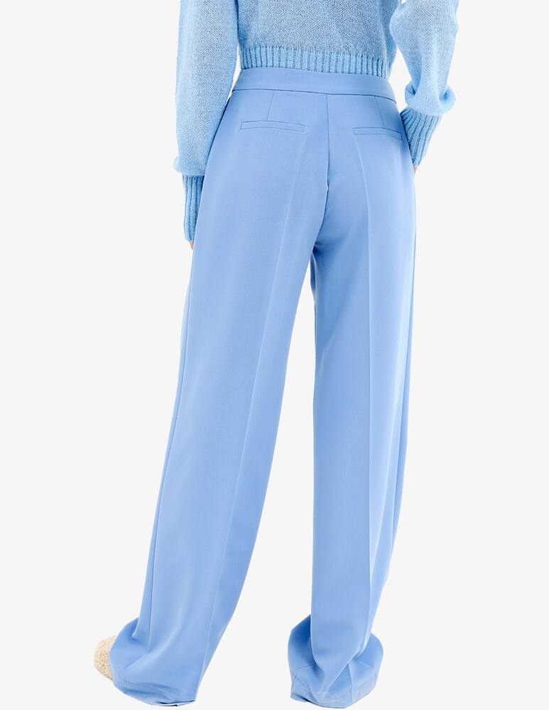 rinascente Face to Face Style Pantalone palazzo Chloe - Azzurro