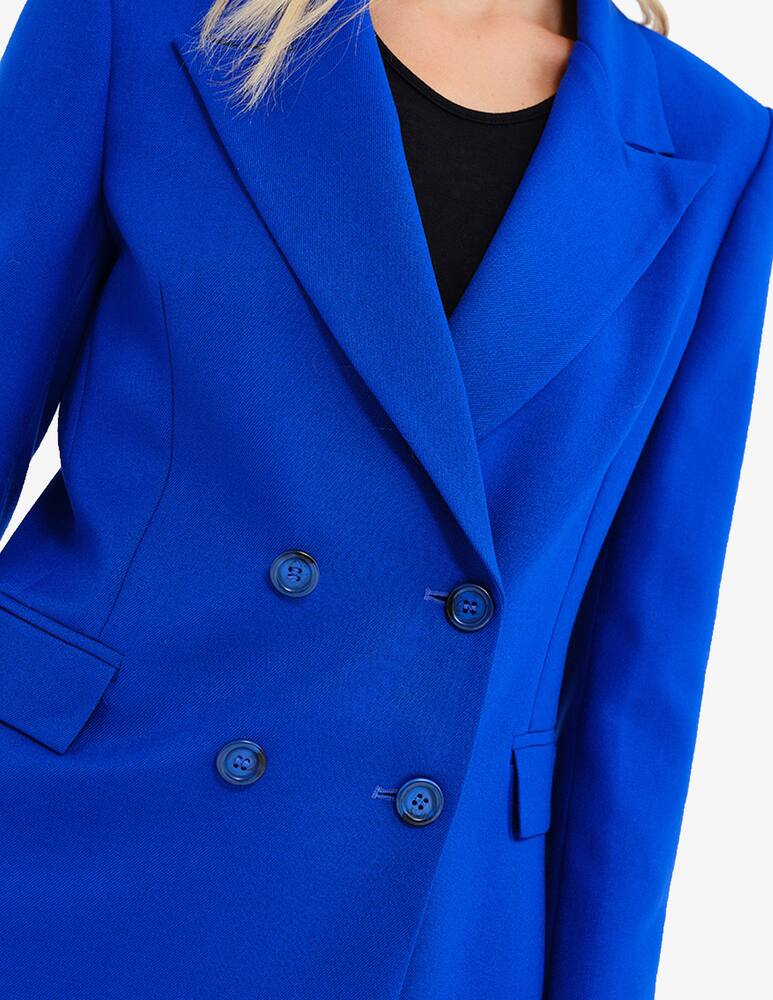 rinascente Face to Face Style Giacca fanny doppiopetto in viscosa - Blu