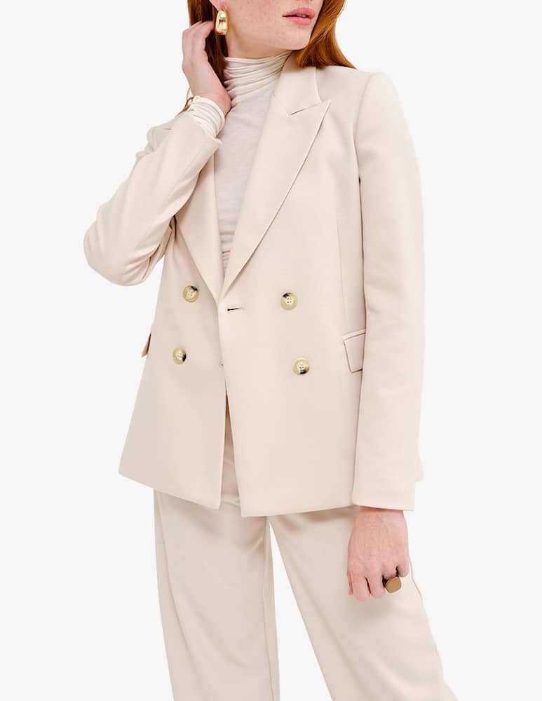 Face to Face Style Fanny double-braisted jacket - Pink - picture 1 Face to Face Style Fanny double-braisted jacket - Pink - picture 1