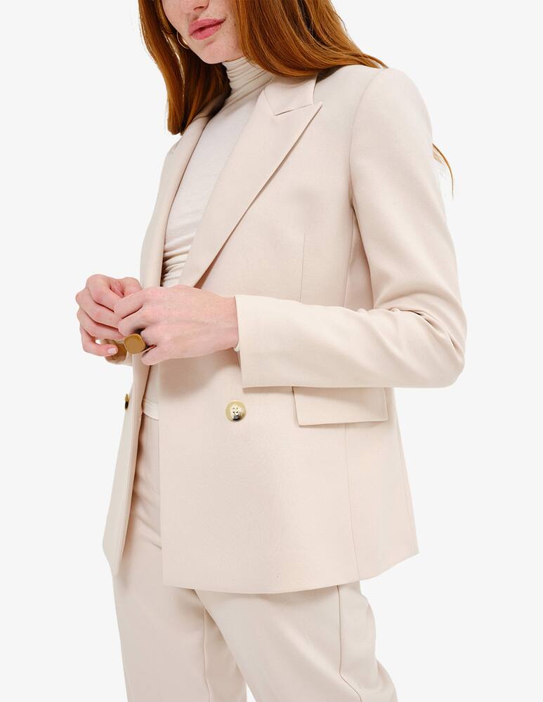 rinascente Face to Face Style Giacca fanny doppiopetto in viscosa - Rosa