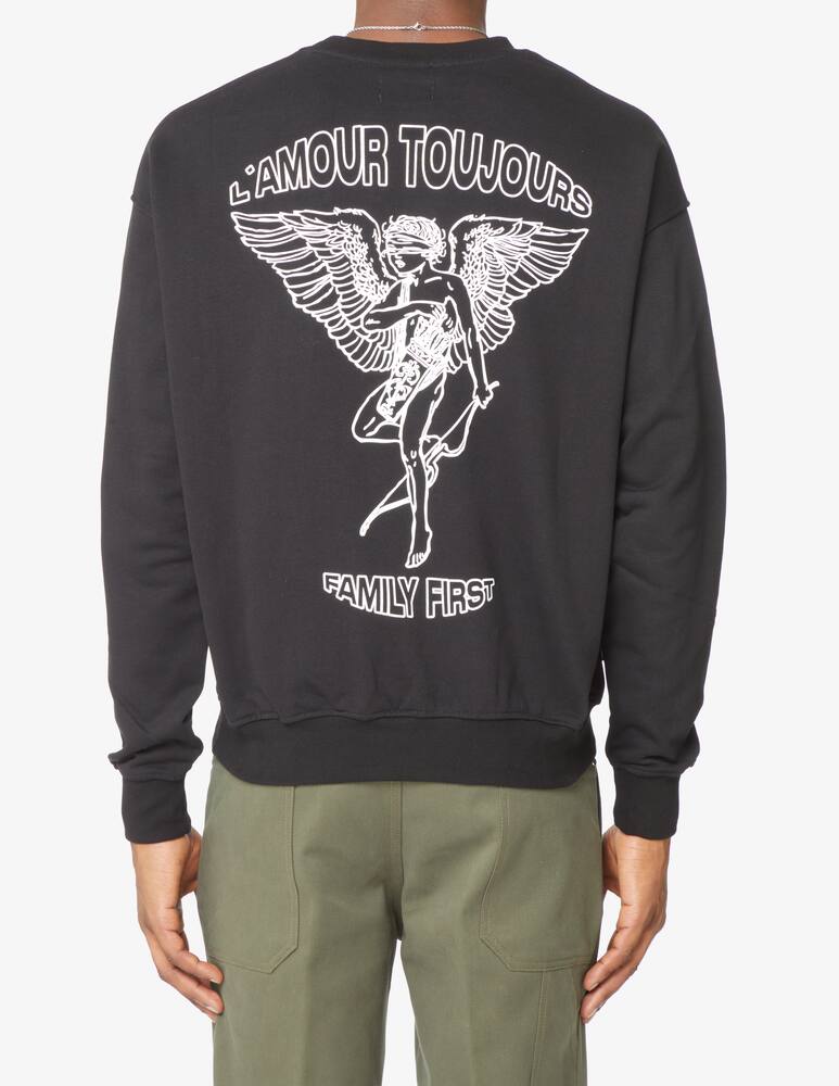 Family First Cupido roundneck sweatshirt - Black - picture 3 Family First Cupido roundneck sweatshirt - Black - picture 3