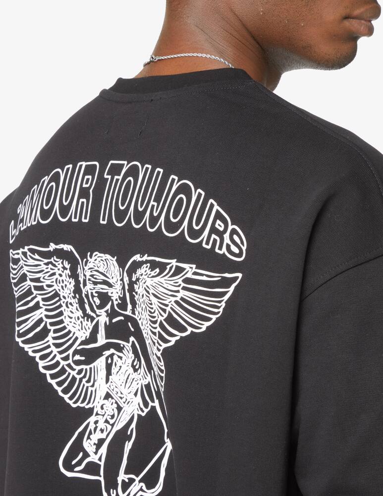 Family First Cupido roundneck sweatshirt - Black - picture 4 Family First Cupido roundneck sweatshirt - Black - picture 4