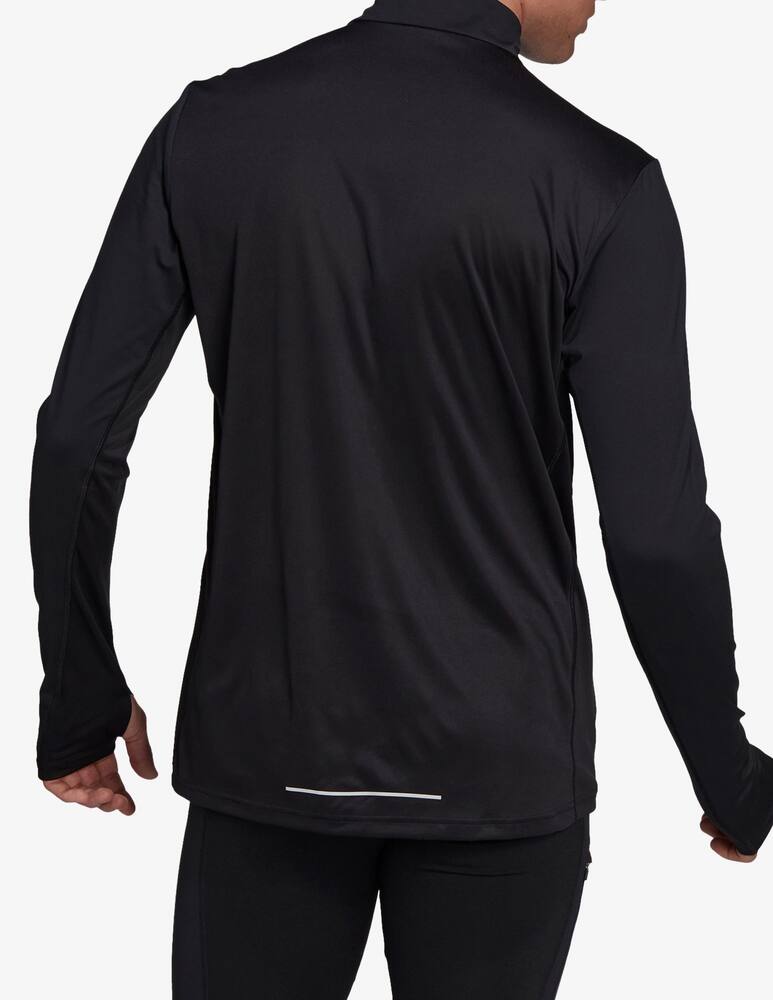 rinascente Adidas Performance Running half zip long sleeve tee  - Black