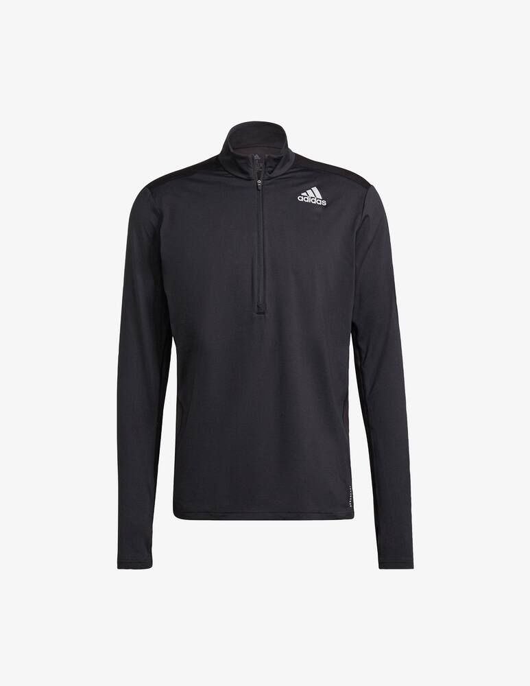 rinascente Adidas Performance Running half zip long sleeve tee  - Black
