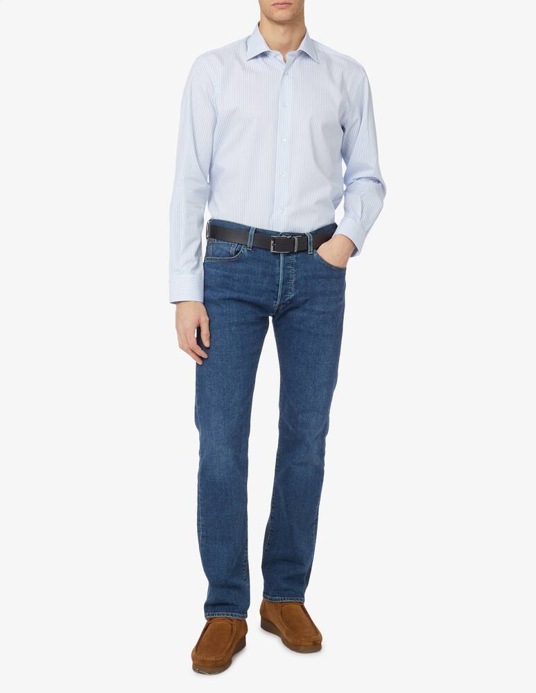 rinascente Sartoria Italiana No iron striped regular shirt 