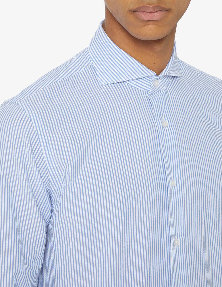 rinascente Sartoria Italiana Camicia rigata seersucker 