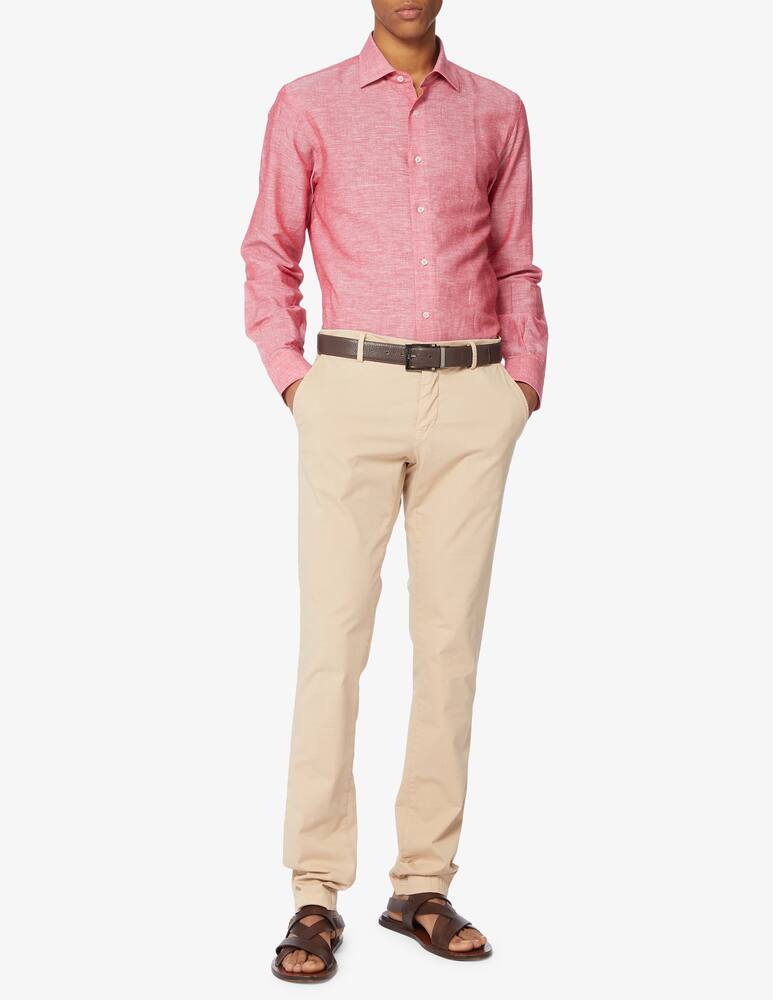 rinascente Sartoria Italiana Cotton and linen modern shirt