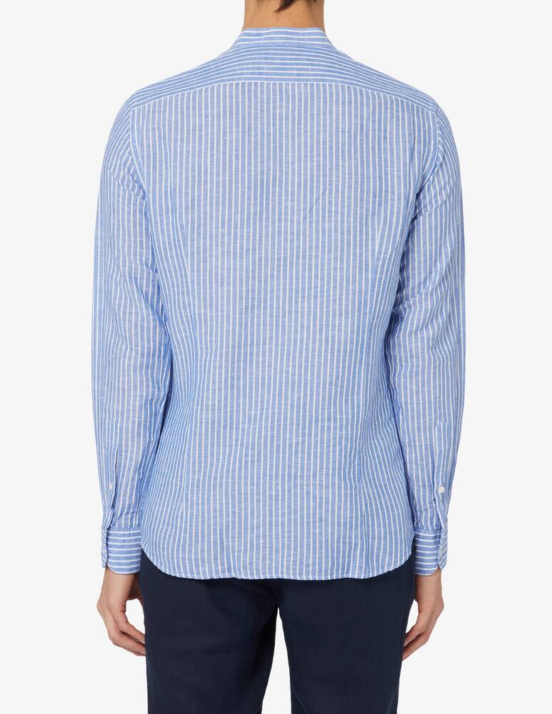 rinascente Sartoria Italiana Guru stripe cotton and linen shirt 