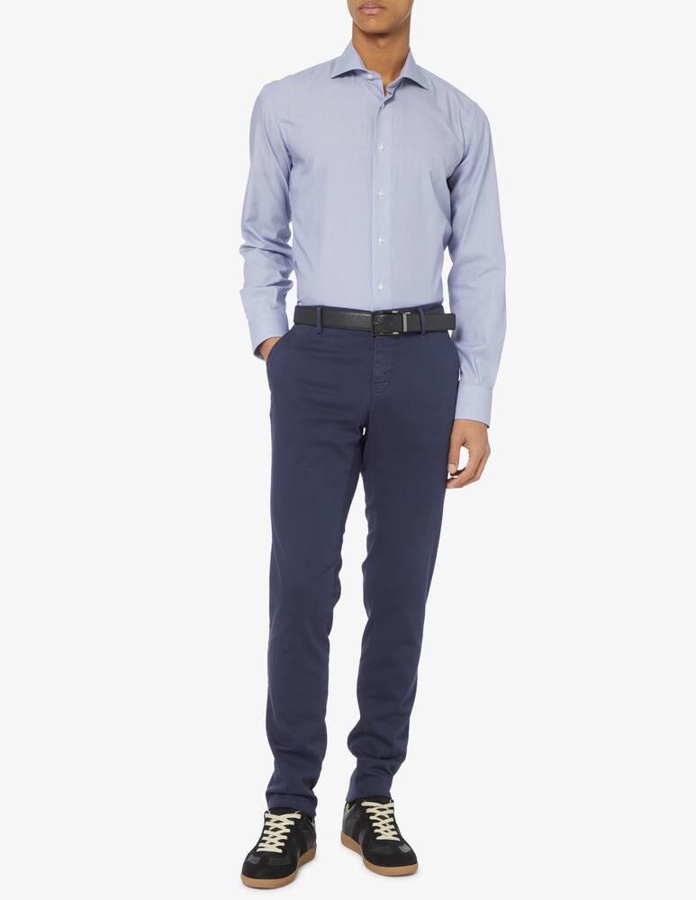 rinascente Sartoria Italiana No iron thin stripe modern shirt 