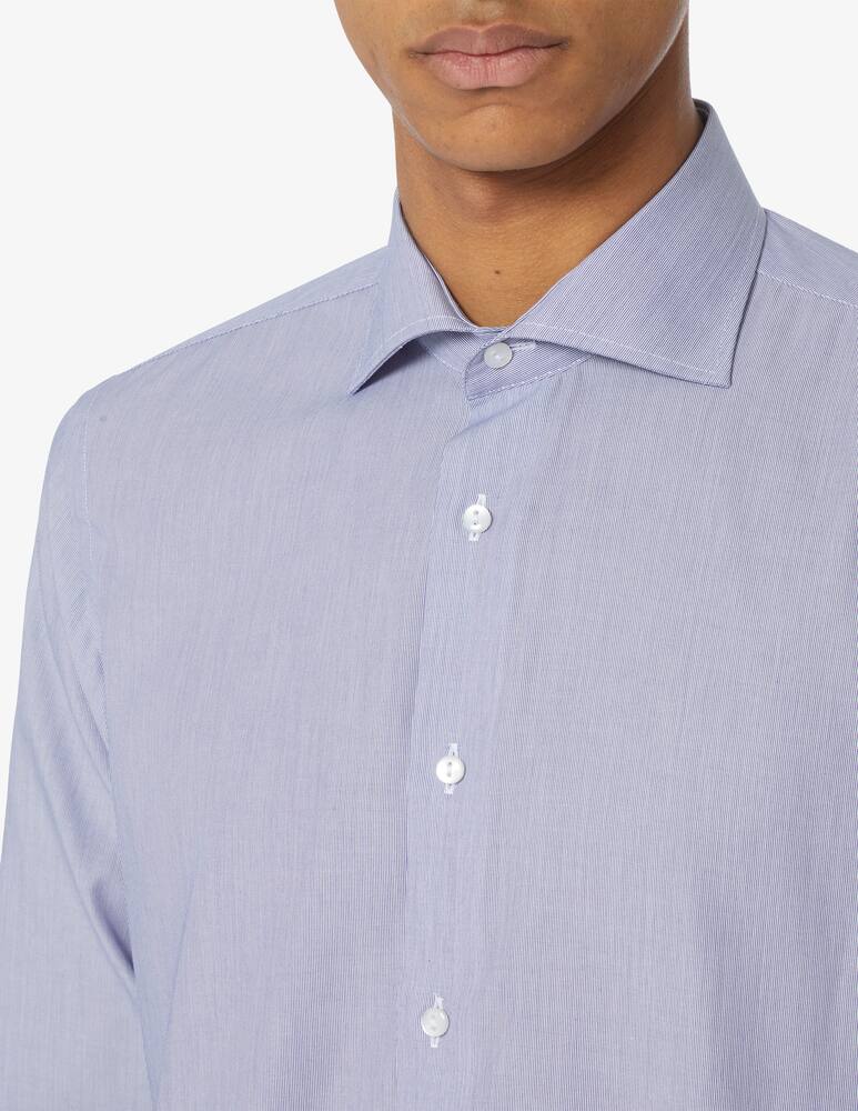 rinascente Sartoria Italiana No iron thin stripe modern shirt 