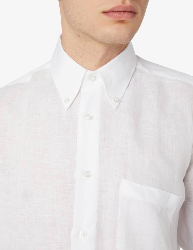 rinascente Sartoria Italiana Linen shirt with pocket 