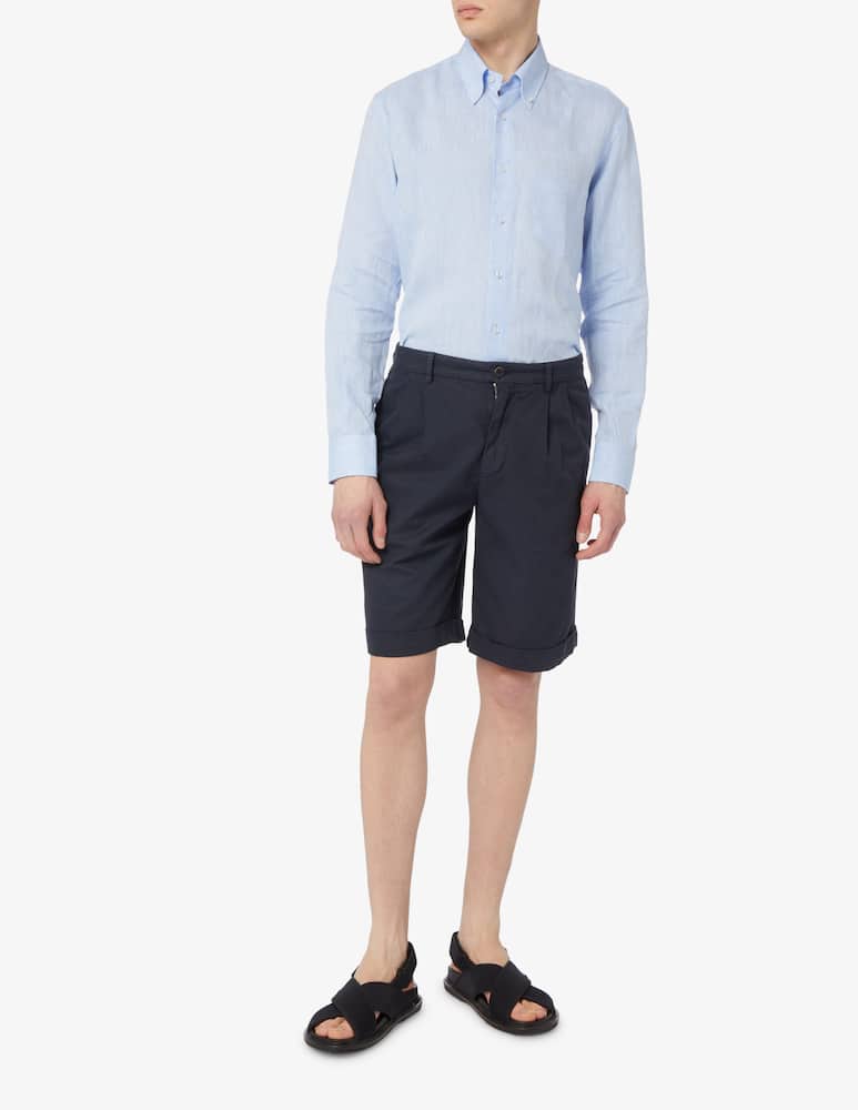 rinascente Sartoria Italiana Camicia in lino con taschino 