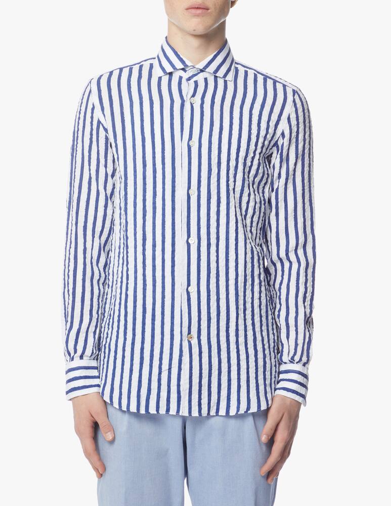 rinascente Mazzarelli Camicia di lino a righe
