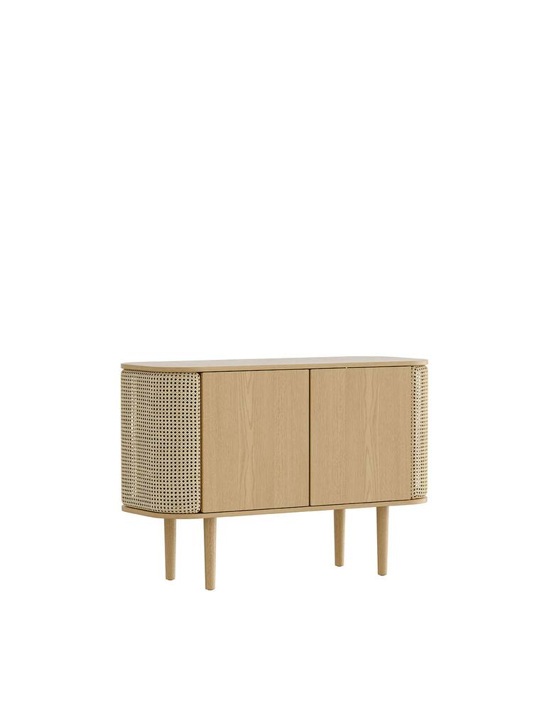 rinascente Umage Treasures 2 door Cabinet Wooden base Oak Venetian Cane - Beige
