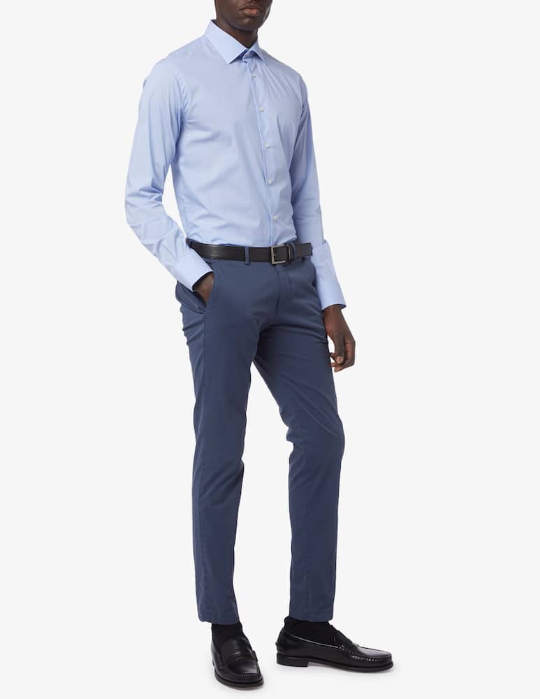 rinascente Sartoria Italiana Camicia popeline stretch microriga 