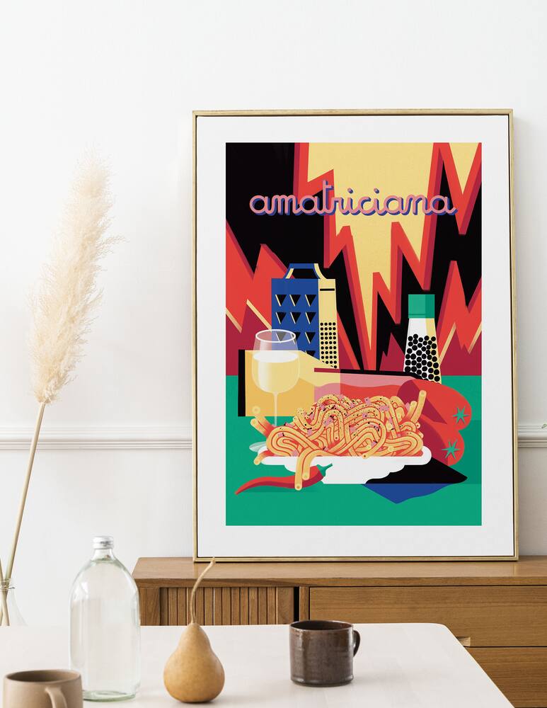 rinascente Slurp Design Poster Slurp D'Autore - Multicolor