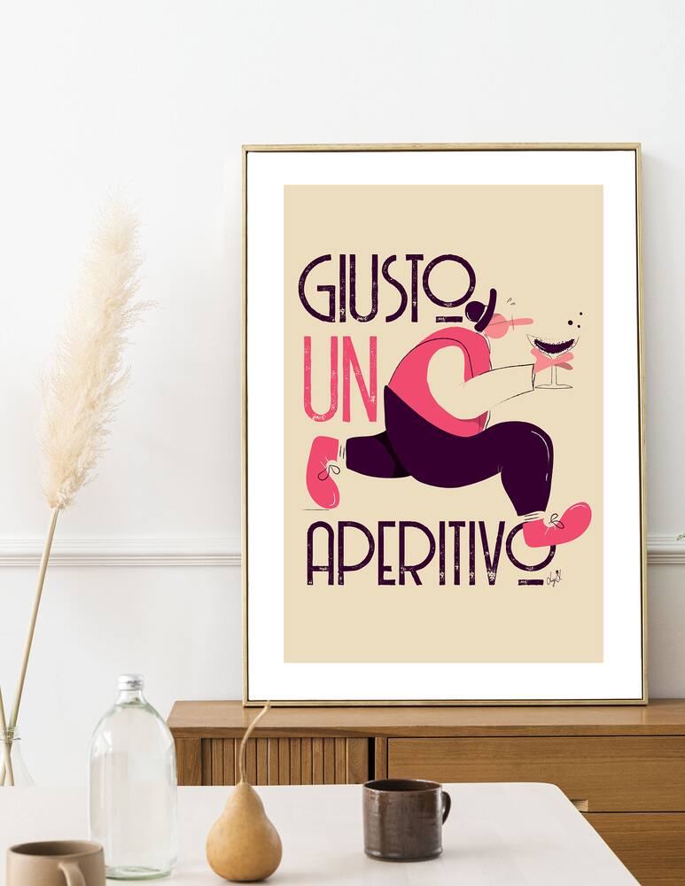 rinascente Slurp Design Poster Slurp D'Autore - Multicolor