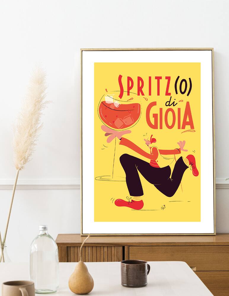 rinascente Slurp Design Poster Slurp D'Autore - Multicolor