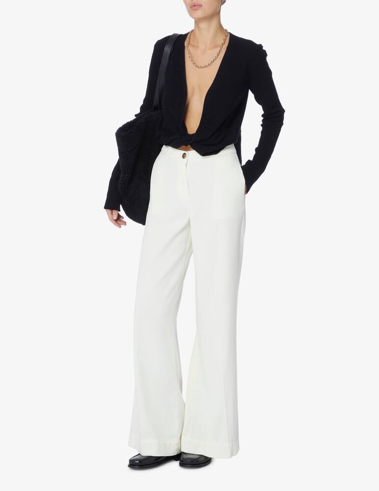 rinascente Shaft Pantaloni a zampa - Bianco