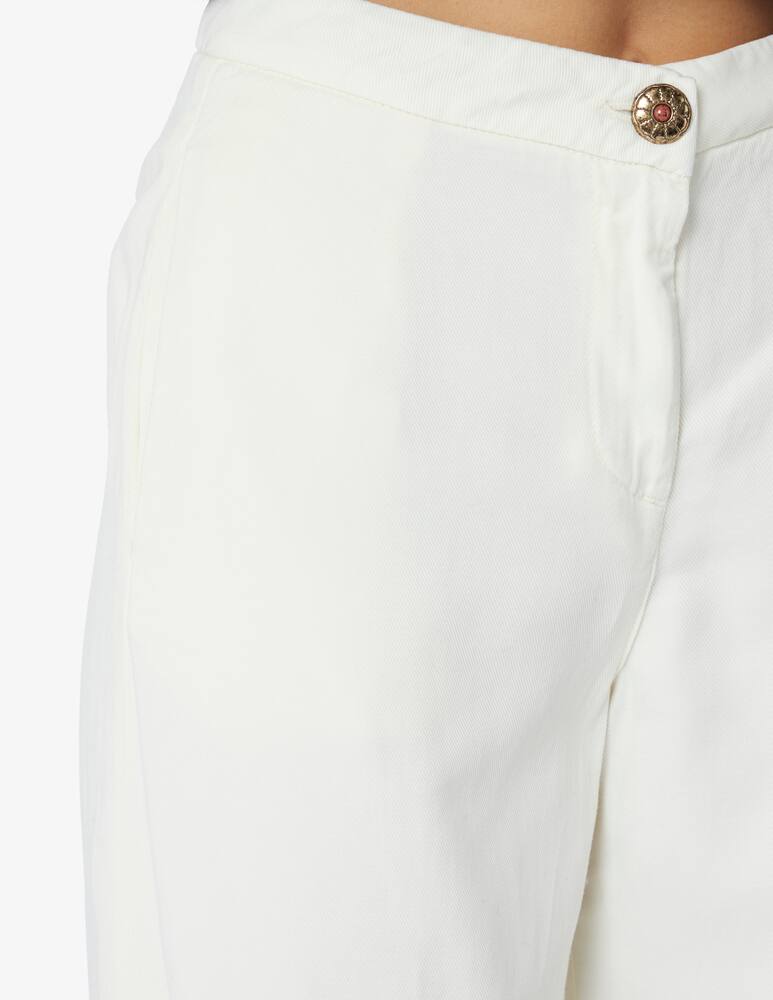 rinascente Shaft Pantaloni a zampa - Bianco