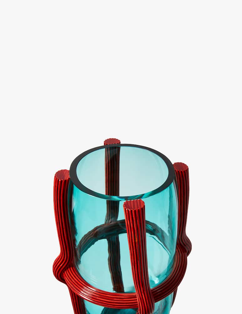 rinascente Cassina Murano Glass Sestiere Vase - Green