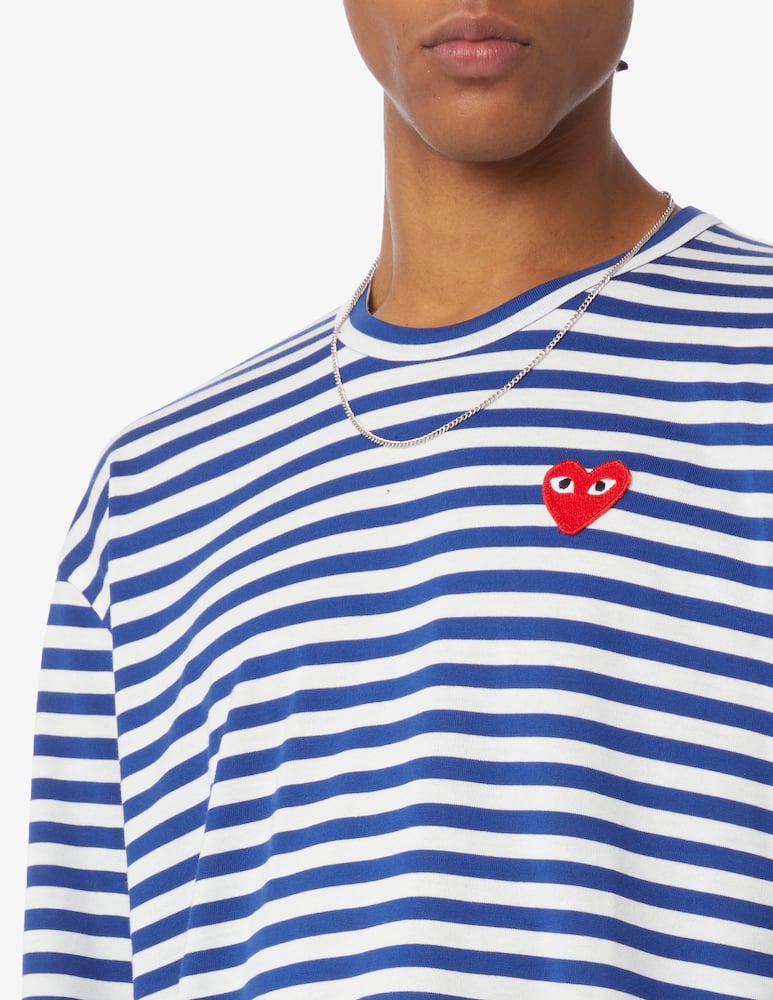 rinascente Comme des Garçons Play Maglietta a righe 