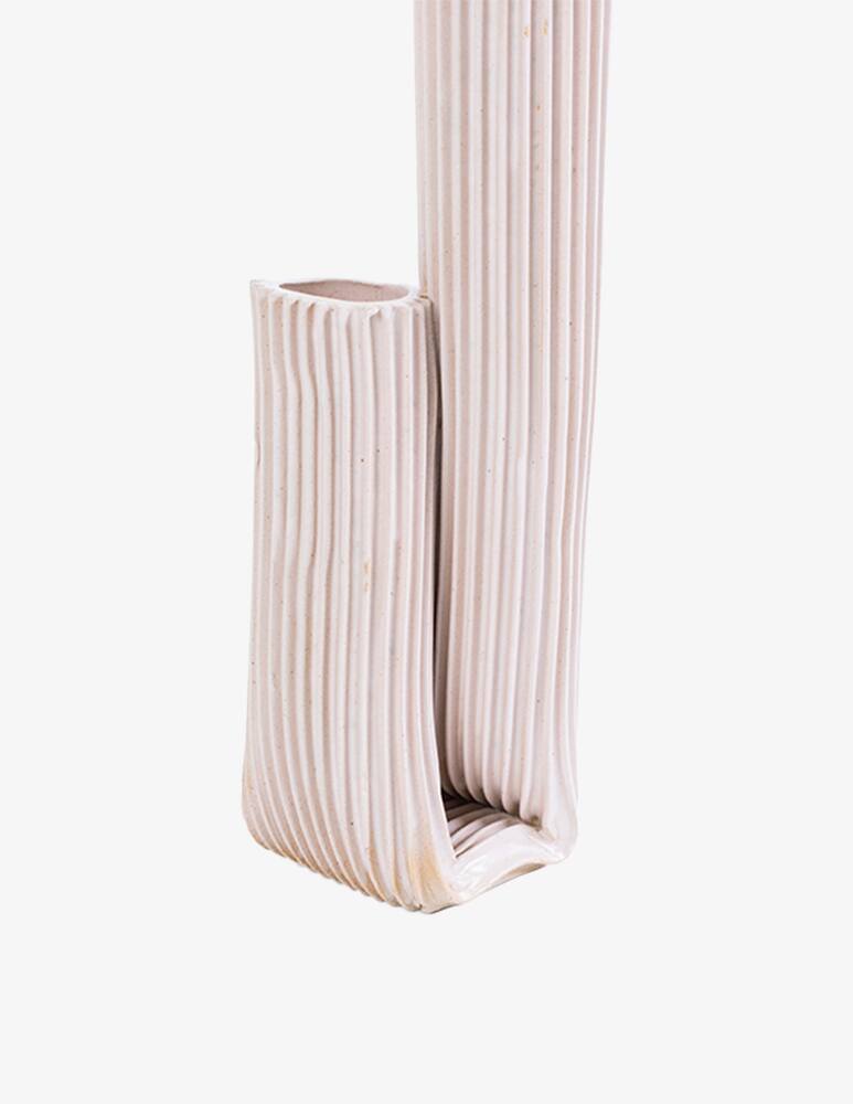 rinascente Studio Biskt Vase Tulumba - White