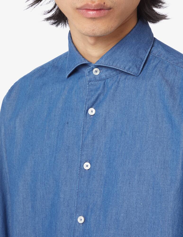 rinascente Xacus Indigo yarn shirt
