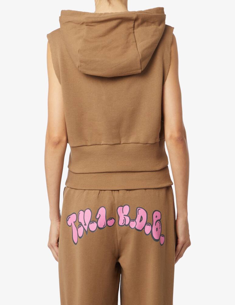 rinascente Salvatore Vignola Felpa con cappuccio smanicata TV1KDB - Marrone