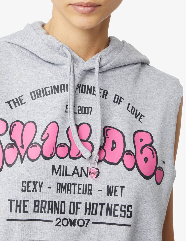 rinascente Salvatore Vignola Felpa con cappuccio smanicata TV1KDB - Grigio