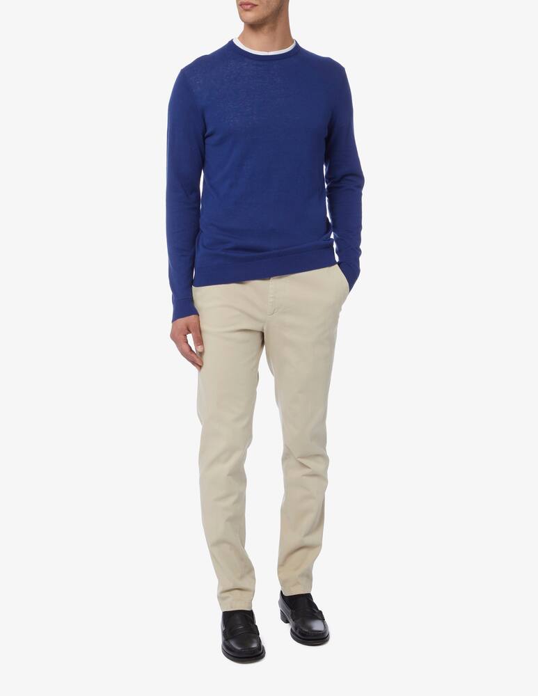 rinascente Rinascente Collection Cotton and linen crewneck jumper