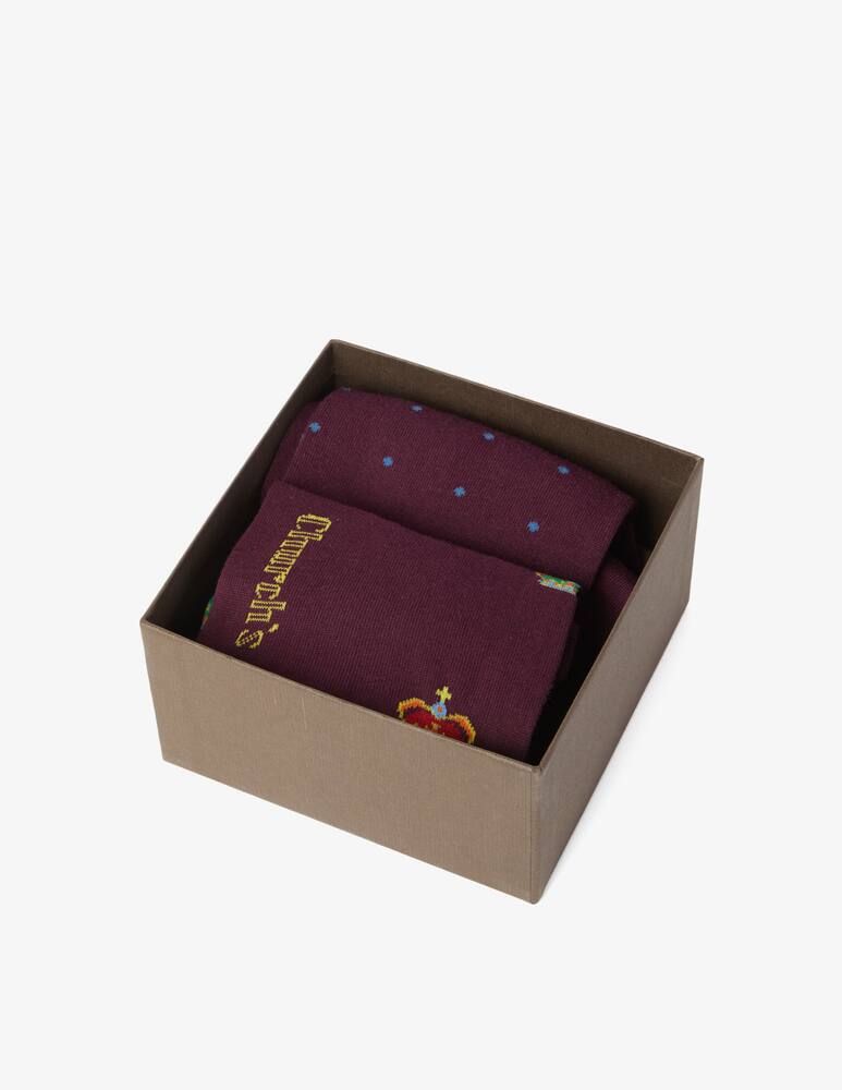 rinascente Church's 2 pair gift box socks - Red