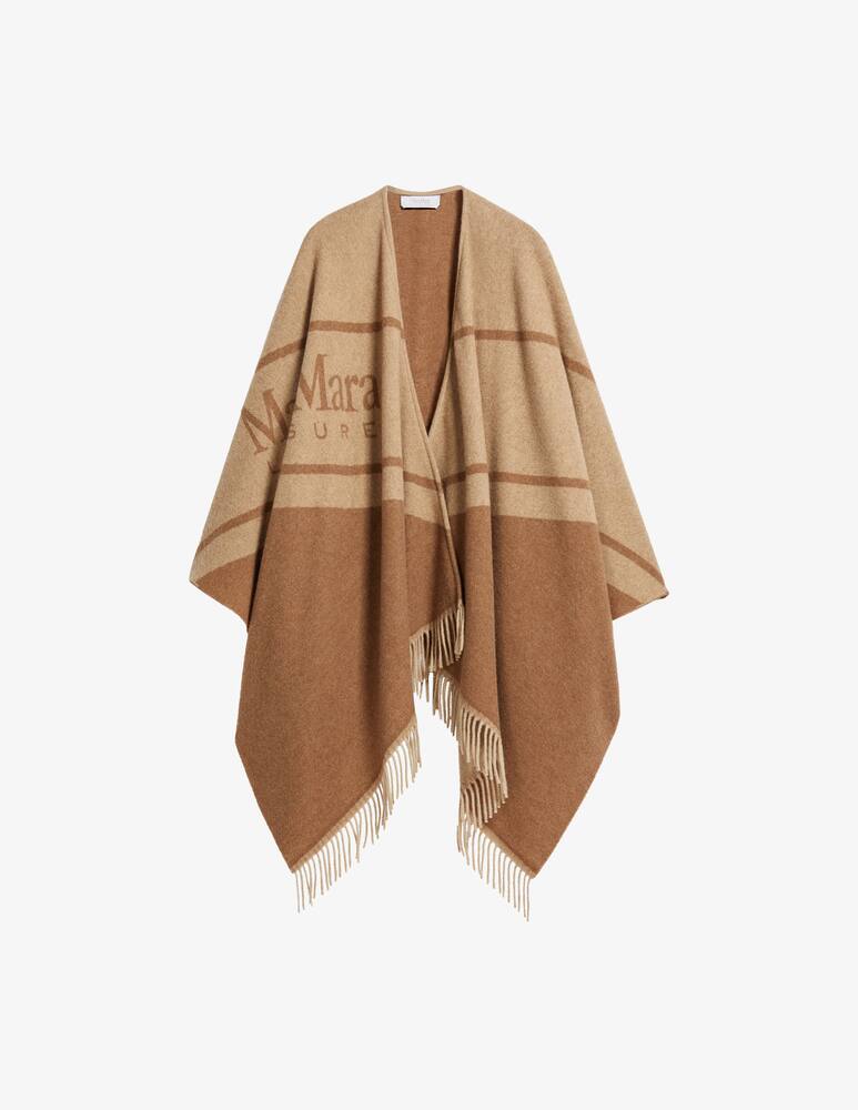 rinascente MM Oxford cloak with fringe - Brown Max Mara