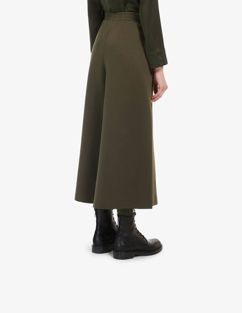 rinascente MM Vada palazzo crop trousers - Olive Max Mara