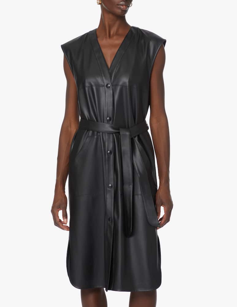 rinascente MM Vestito smanicato con cintura - Nero Max Mara