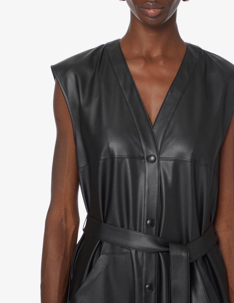 rinascente MM Vestito smanicato con cintura - Nero Max Mara