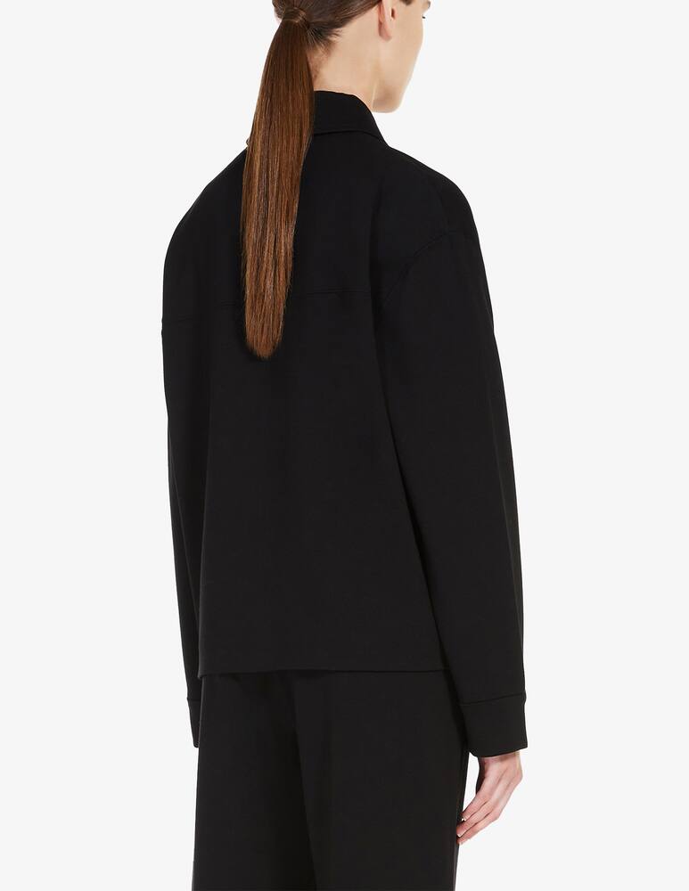 rinascente MM Camicia similpelle tasche Lampo - Nero Max Mara