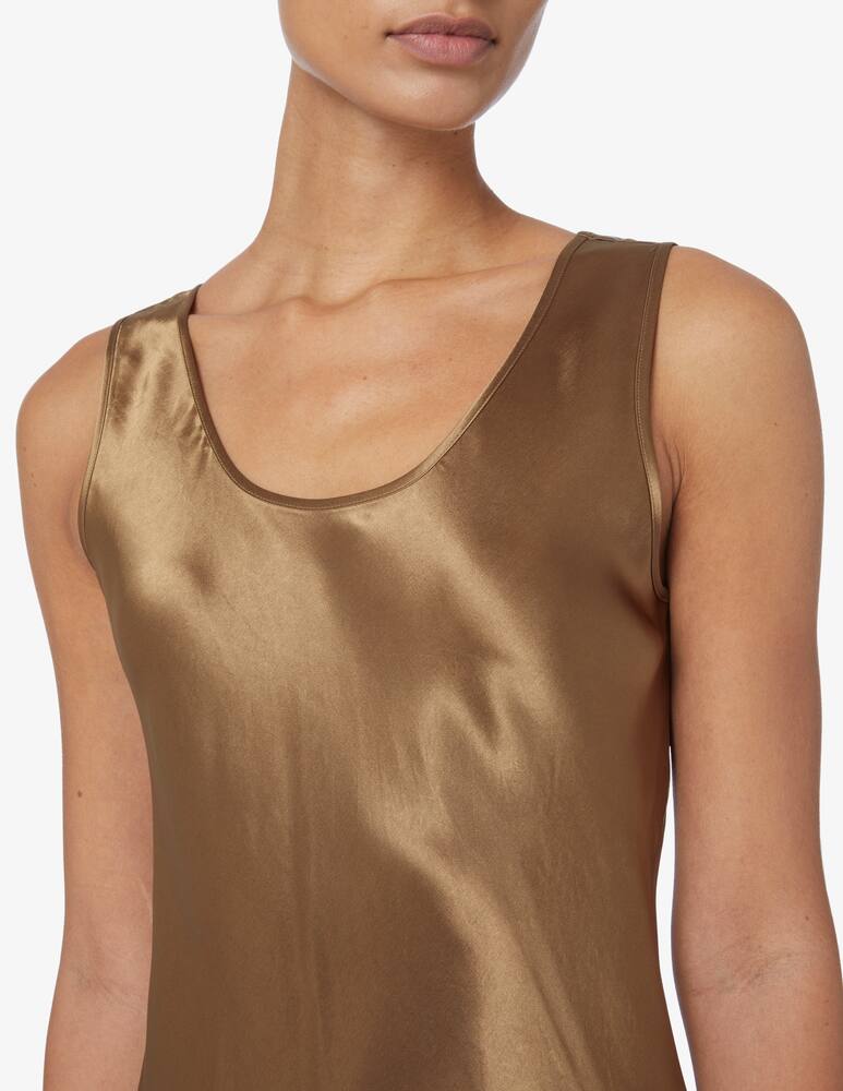 rinascente MM Vestito slip Ares - Marrone Max Mara