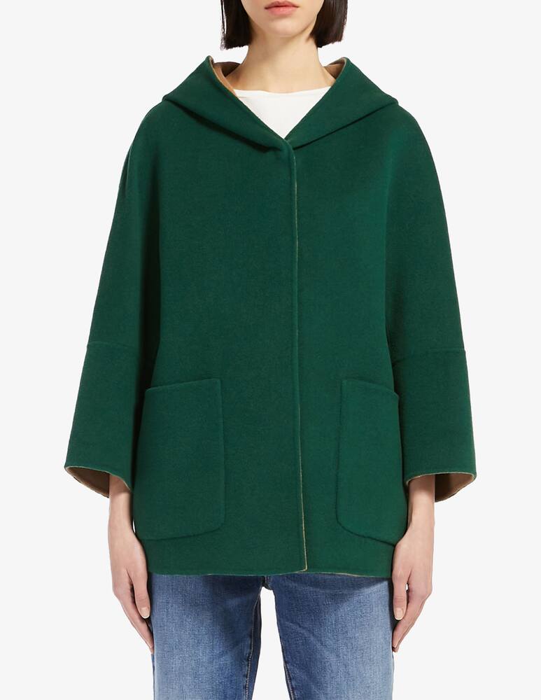 rinascente Weekend Max Mara Grana double-breasted jacket with hoodie - Green