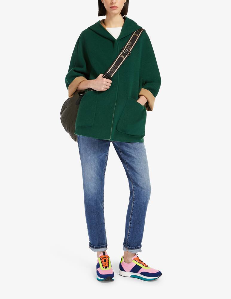 rinascente Weekend Max Mara Grana double-breasted jacket with hoodie - Green